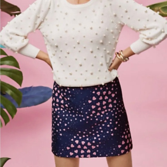 Lilly Pulitzer Ginny pearl sweater coconut size large nwt - Picture 3 of 6